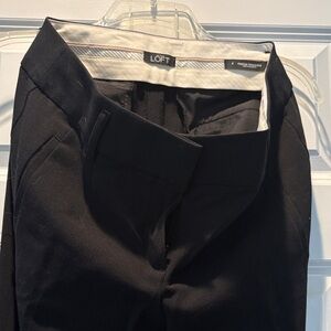 LOFT Black Tailored Work Marisa Trousers
